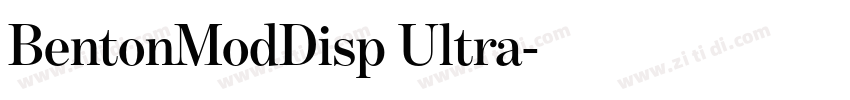 BentonModDisp Ultra字体转换 BentonModDisp Ultra字体转换